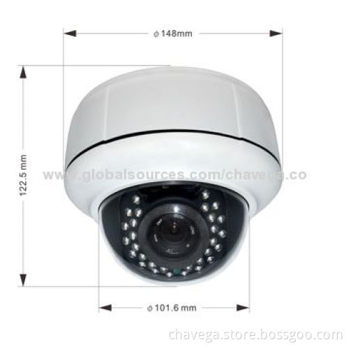 MP HD-IP CCTV Dome Camera, Sony 1/2.8-inch CMOS 2.0-megapixel Camera System, 1920x1080, 25fps, China
